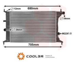 R.D. OP516 - RADIADOR OPEL VECTRA B `95
