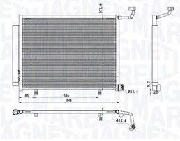 MAGNETI MARELLI BC1050 - CONDENSADOR FORD FIESTA VI/ECOSPORT