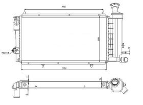 R.D. 10239008A6 - RADIADOR CITROEN C15-CON BOTELLA