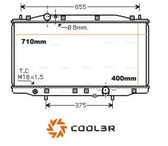 R.D. 103833085 - RADIADOR HONDA ACCORD VII