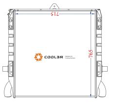 R.D. 15461409 - RADIADOR SCANIA 3 - METALICO