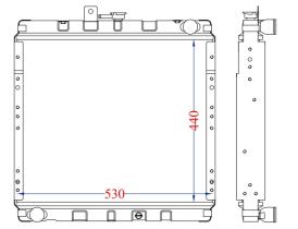 R.D. 15334302 - RADIADOR TOYOTA DYNA BU20-BU30