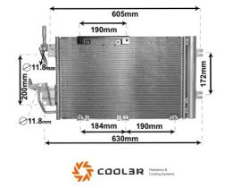 R.D. 105509K8C5S - CONDENSADOR OPEL ASTRA H