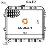 R.D. 17011014 - RADIADOR TOYOTA HILUX 78-84 LN30-40 METALICO