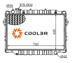 R.D. 17011091 - RADIADOR TOYOTA LANDCRUISER HDJ80 METALICO