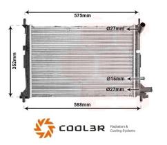 R.D. 103210085 - RADIADOR FORD FIESTA IV/MAZDA