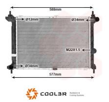 R.D. OP142 - RADIADOR OPEL ASTRA F 1.7TD