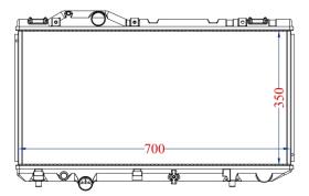 R.D. 15234249 - RADIADOR TOYOTA COROLLA 1.9D - METALICO