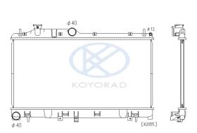 KOYO PL091663 - RADIADOR SUBARU IMPREZA 2.5 WRX