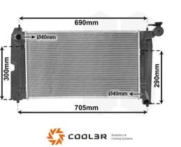R.D. 108113081 - RADIADOR TOYOTA COROLLA-AVENSIS