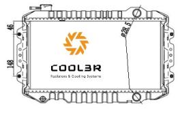 R.D. 1418114 - RADIADOR SUZUKI SUPER CARRY/800 PL/AL