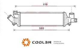 R.D. 102734J81 - INTERCOOLER NISSAN ALMERA 2.2D