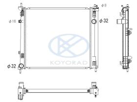 KOYO PL023651 - RADIADOR NISSAN EVALIA / NV200