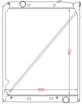 R.D. ME221 - RADIADOR MERCEDES ACTROS 902*808*46-METALICO