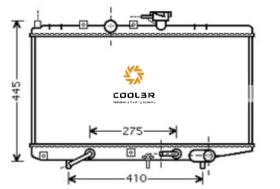 R.D. KA050 - RADIADOR KIA RIO A/T