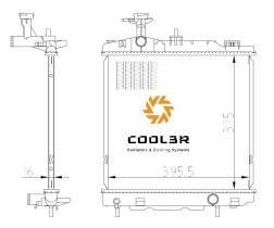 R.D. 1052B1082 - RADIADOR MITSUBISHI SPACE STAR