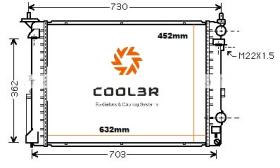 R.D. 10603208A3 - RADIADOR RENAULT LAGUNA 93-01