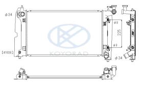 KOYO PL011605 - RADIADOR TOYOTA COROLLA A/T