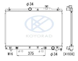 KOYO PL010930 - RADIADOR TOYOTA PREVIA