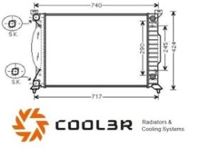 R.D. 101334082 - RADIADOR AUDI A4 2.0  A/T