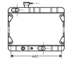 R.D. ST023 - RADIADOR SEAT RONDA/FIAT RITMO