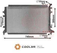 R.D. VW883 - RADIADOR VW-AUDI-SEAT