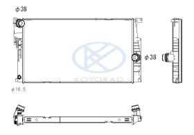 KOYO PL423225 - RADIADOR BMW SERIE 1 `10-