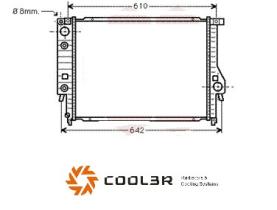 R.D. BW040 - RADIADOR BMW E30 A/T 320-325