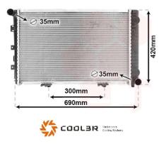 R.D. 10500108A4 - RADIADOR MERCEDES W201 M/T