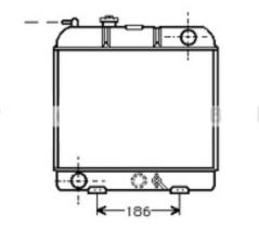 R.D. PE115 - RADIADOR PEUGEOT 204/304