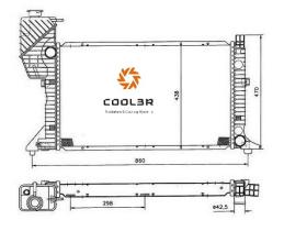 R.D. 10506208A2 - RADIADOR MERCEDES SPRINTER 95-