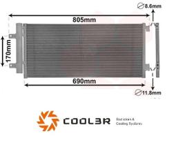 R.D. 1055C1K8C1 - CONDENSADOR OPEL ASTRA K