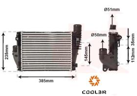 R.D. 1057V1J81 - INTERCOOLER PEUGEOT EXPERT