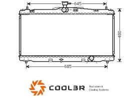 R.D. 1081E2081 - RADIADOR TOYOTA CAMRY 11-