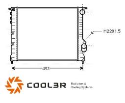 R.D. RT344 - RADIADOR RENAULT EXPRESS 1.6D