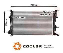 R.D. RT018 - RADIADOR RENAULT FLUENCE