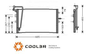 R.D. SB039 - CONDENSADOR SAAB 9-5