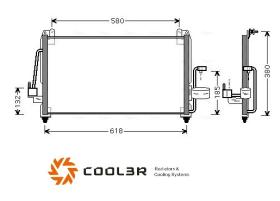 R.D. DW424 - CONDENSADOR DAEWOO NUBIRA 2.0