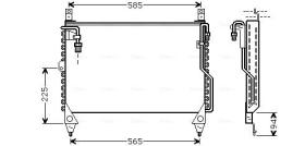 R.D. ME018 - CONDENSADOR MERCEDES W126