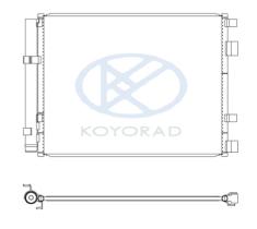 KOYO CD810707 - CONDENSADOR HYUNDAI VELOSTER