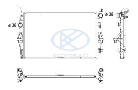 KOYO PL413711 - RADIADOR MERCEDES VITO W447