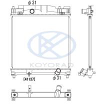 KOYO PL012490 - RADIADOR TOYOTA IQ