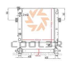 R.D. 1412752 - RADIADOR FORKLIFT TOYOTA