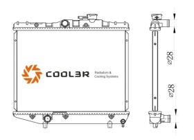 R.D. 1412769 - RADIADOR TOYOTA STARLET EP70 1.0-1.3