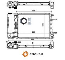 R.D. 1444025 - RADIADOR BMW E30-E36