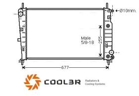 R.D. FD226 - RADIADOR FORD COUGAR-MONDEO 24V