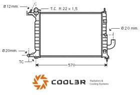 R.D. OP220 - RADIADOR OPEL VECTRA 1.7TD
