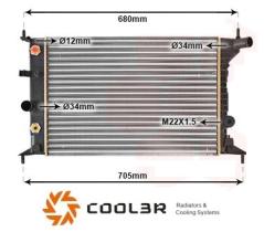 R.D. OP517 - RADIADOR OPEL VECTRA B `95 A/T