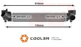 R.D. 1020C3J81 - INTERCOOLER MINI F56-F55/BMW F40-F45