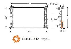 R.D. 103201084 - RADIADOR FORD FOCUS A/T